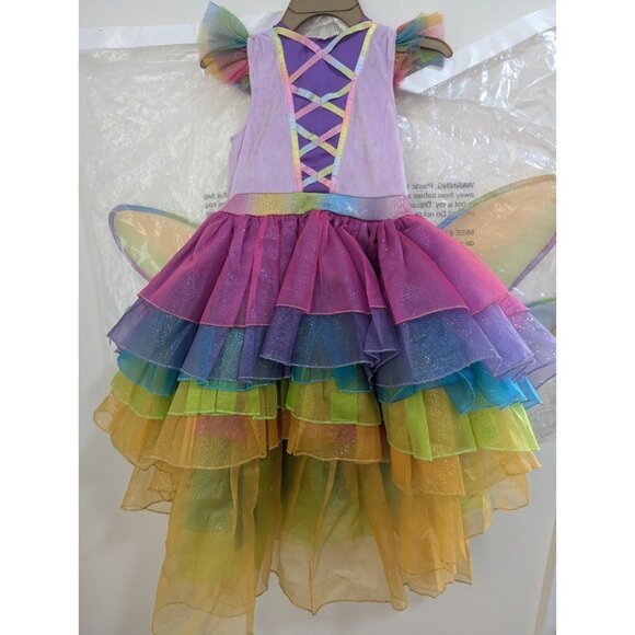 NWT Member's Mark Girl's Unicorn Costume With Wings and Head Accessory Sz S 4-6 - Picture 3 of 5